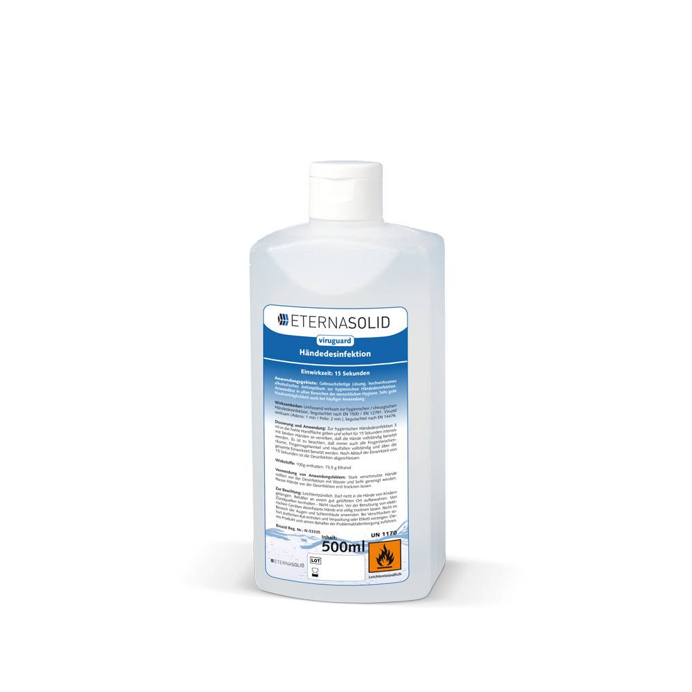 ETERNASOLID Händedesinfektion, Euroflasche, 500 ml
