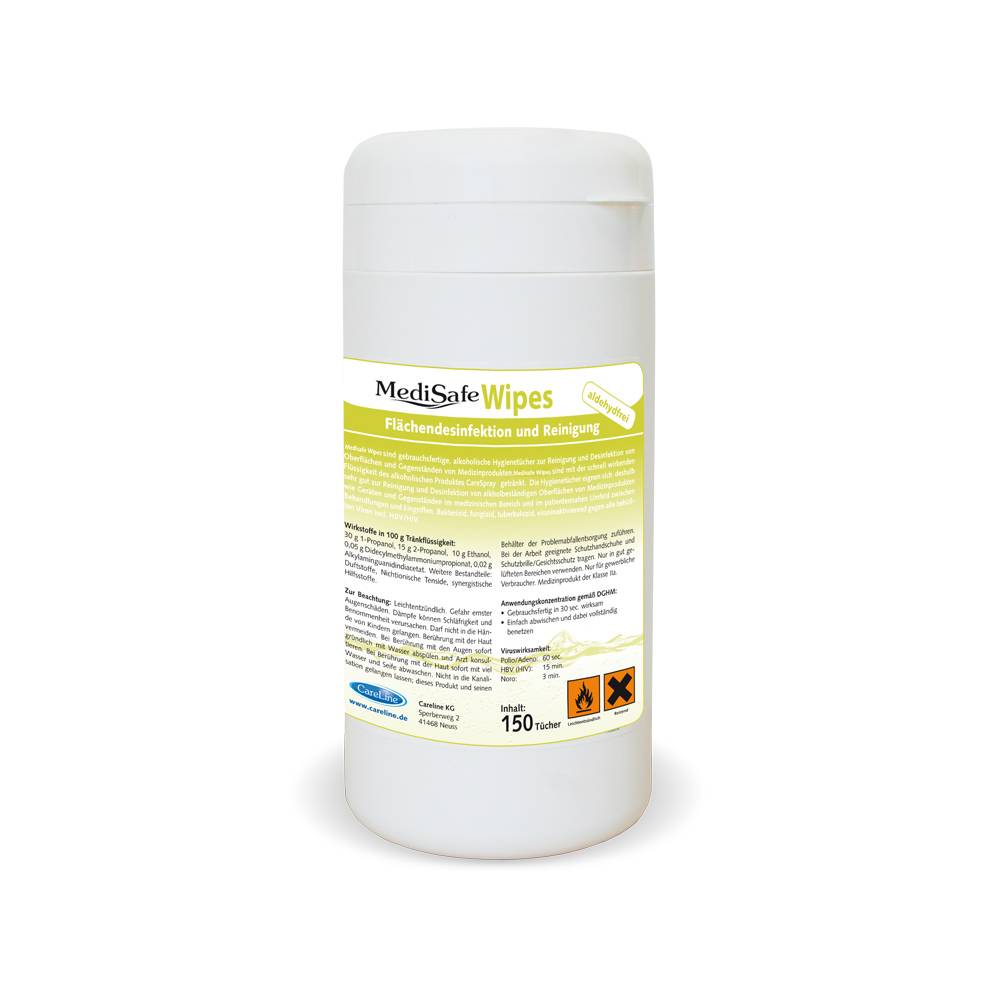 ETERNASOLID Desinfektionswipes, Dose, 150 Tücher