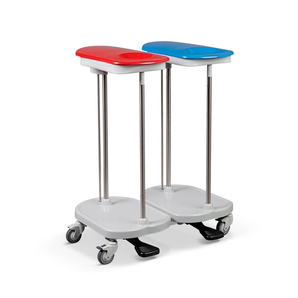 ETERNASOLID Abfallsammler 2-fach, fahrbar