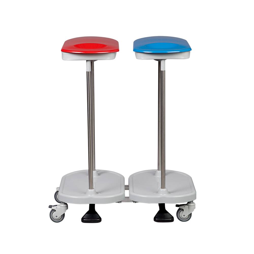 ETERNASOLID Abfallsammler 2-fach, fahrbar