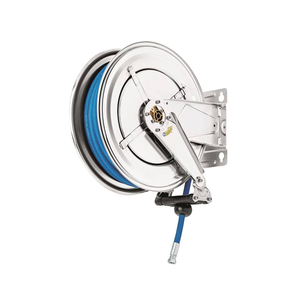 ETERNASOLID Automatik Schlauchaufroller, mit Federrückzug und Arretierung