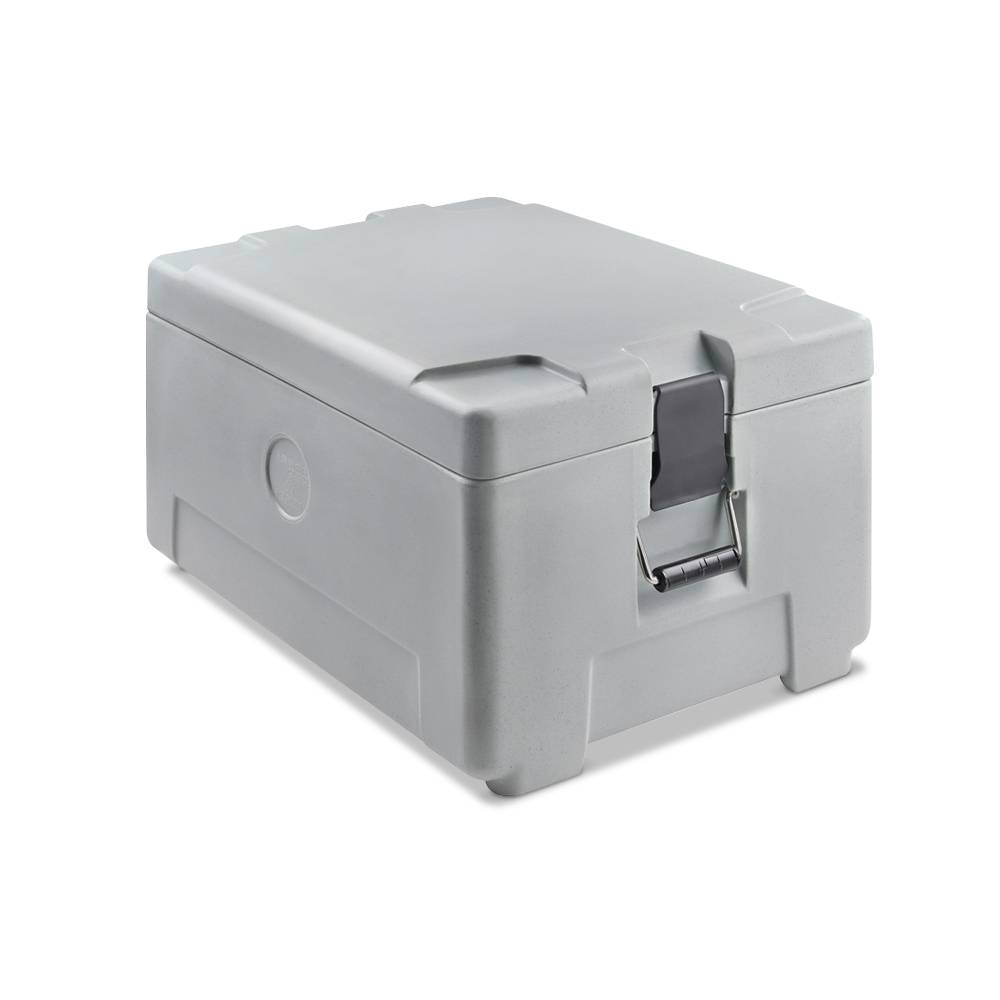 ETERNASOLID Thermobehälter Unitop 18/18, Toplader, 1/1 GN, 49 Liter, Grau-Blau Melange