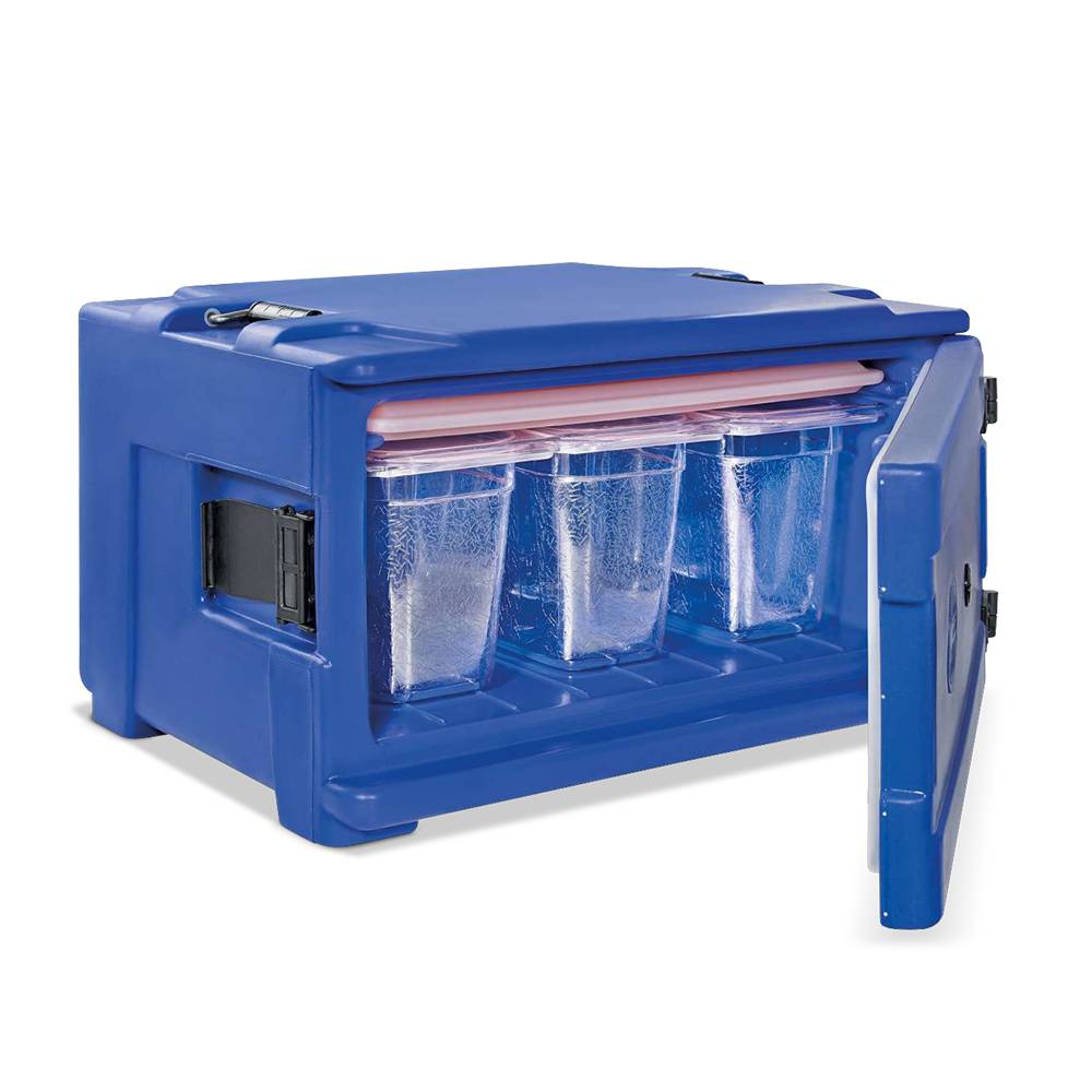 ETERNASOLID Thermobehälter AL200, Frontlader, 1/1 GN, 48 Liter, Blau