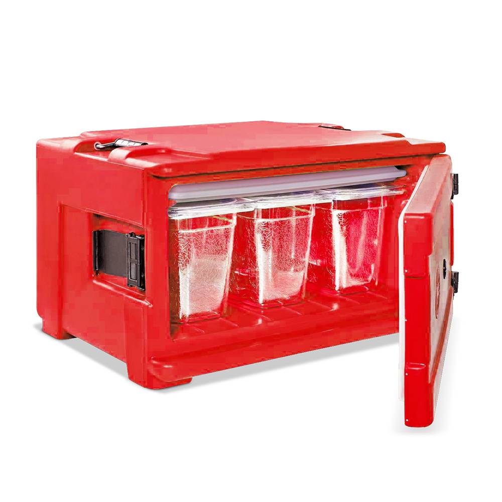 ETERNASOLID Thermobehälter AL200, Frontlader, 1/1 GN, 48 Liter, Rot