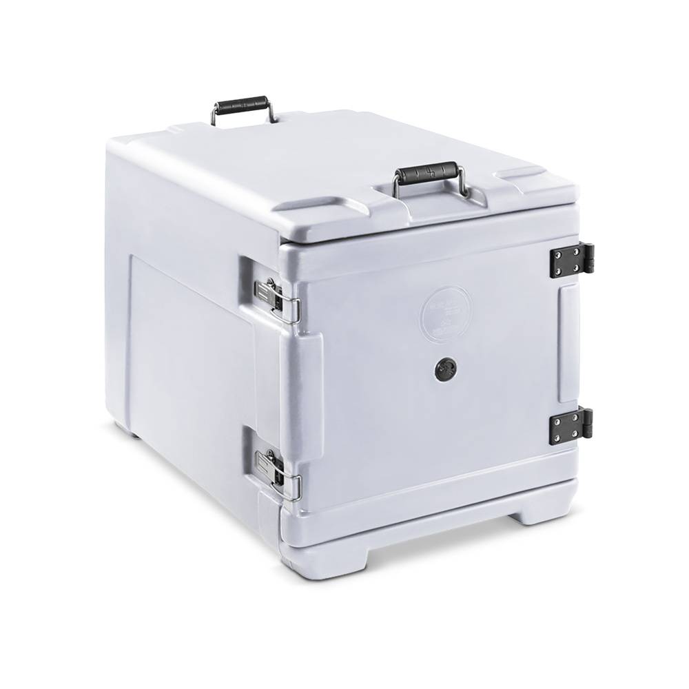 ETERNASOLID Thermobehälter AF7, Frontlader, 1/1 GN, 63 Liter, grau-blau Melange