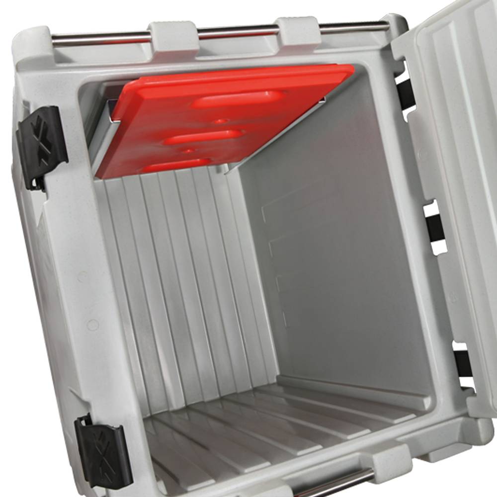 ETERNASOLID Thermobehälter AF 150, 1/1 GN, EN und 60 x 40 cm, Frontlader, isoliert unbeheizt, für eutekt. Platte