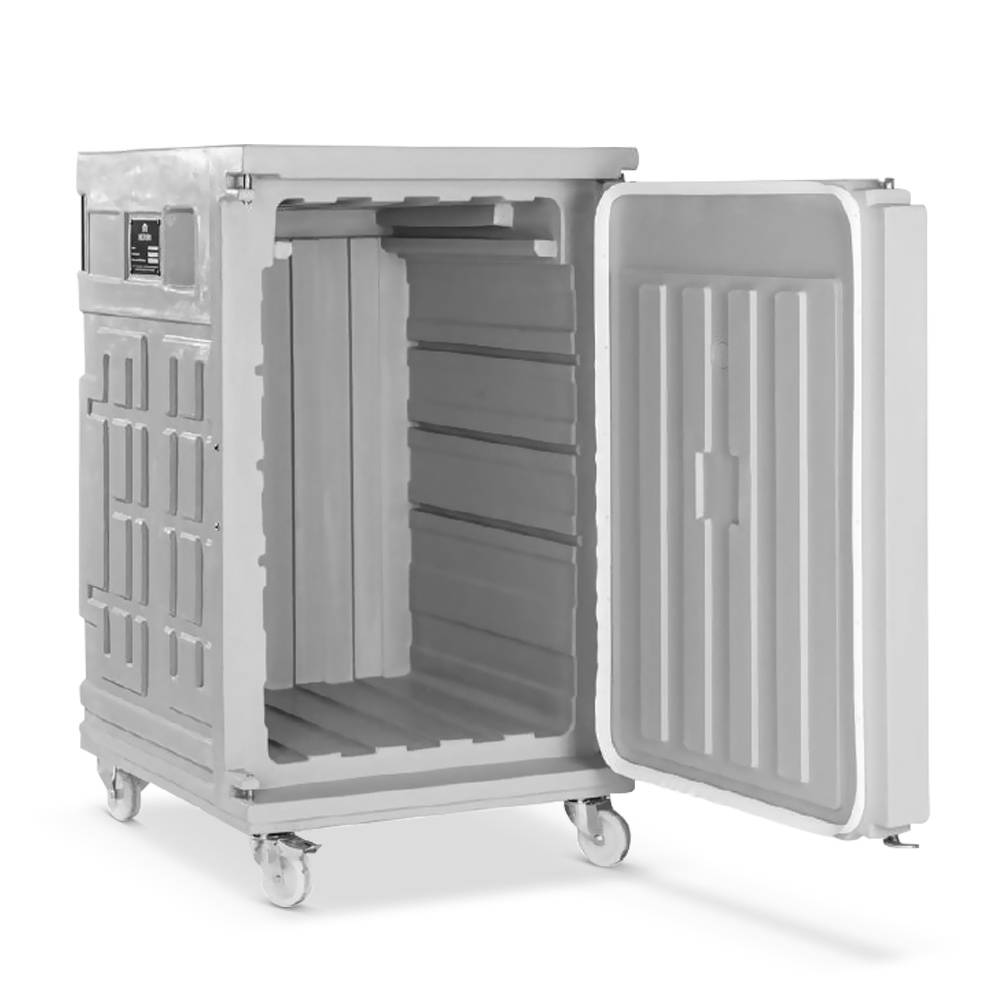 ETERNASOLID Thermobehälter Cargo 370, Frontlader, 370 Liter Kapazität, mit Rollen