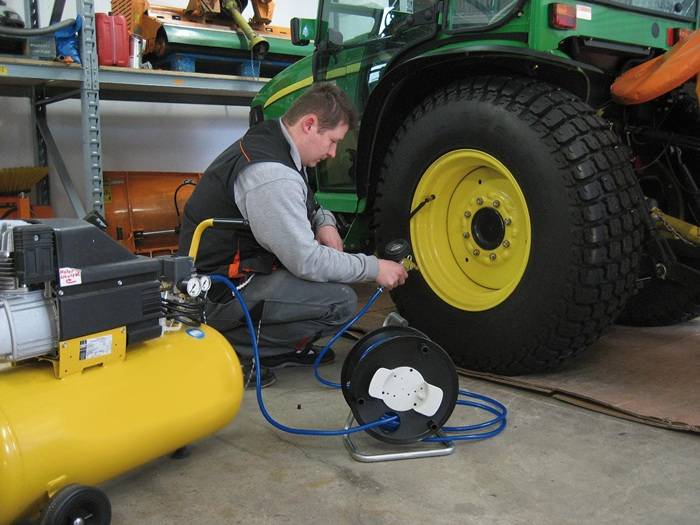 Druckluftschlauchtrommel Stand.ID 6mm AD 12mm L.20m BRENNENSTUHL