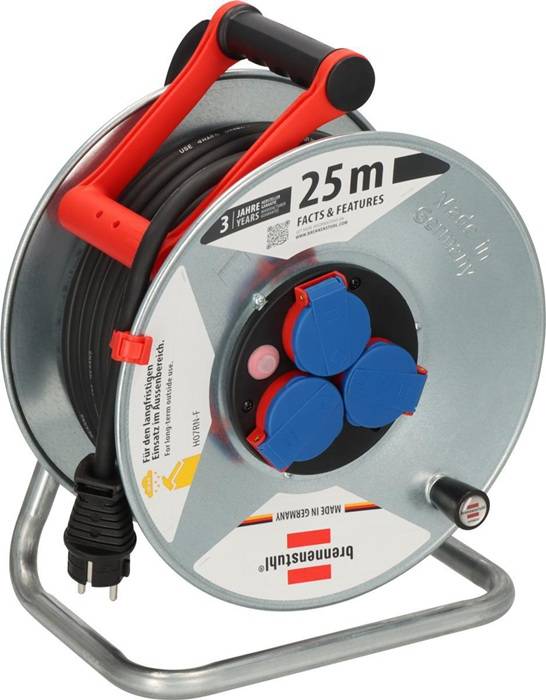 Kabeltrommel Garant S 25m H07RN-F 3x2,5 mm² 3 Schutzkon.steckd.