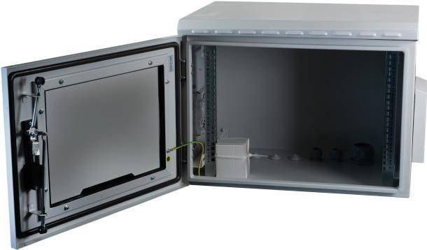 EFB Elektronik 691709IP55.1G - Wandmontiertes Regal - 9U - 100 kg - Sperrschloss