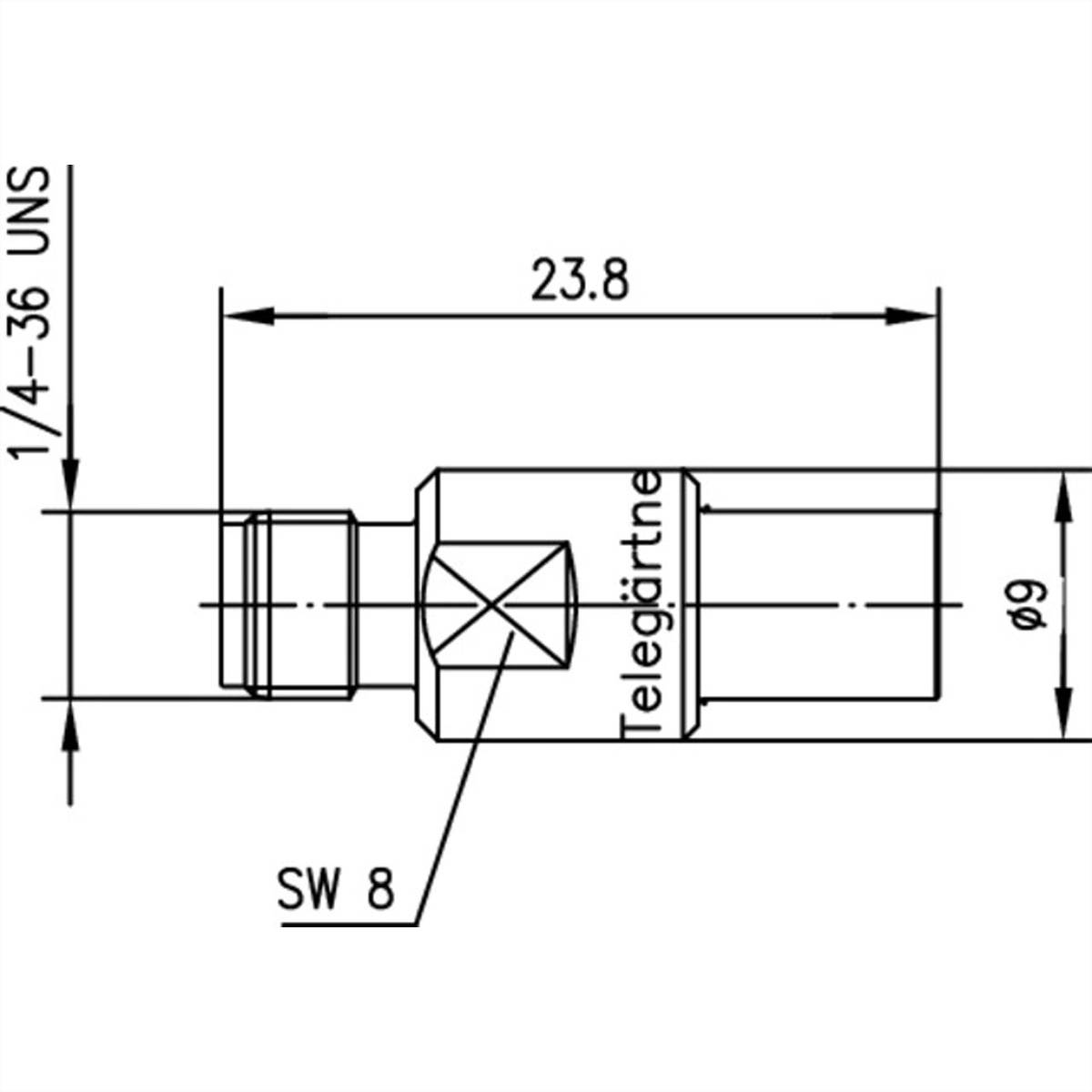 TELEGÄRTNER Adapter SMA-Buchse / SMB-Buchse