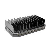 Tripp Lite U280-010-ST-CEE 10-Port-USB-Ladestation mit einstellbarem Speicher, 12 V 8 A (96 W) USB-Ladegerät-Ausgang, Sc