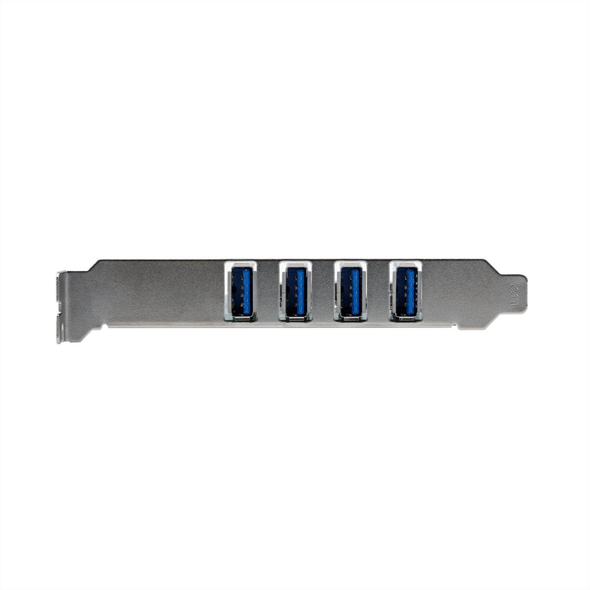 EXSYS EX-11044 4-Port USB 3.2 Gen 1 PCIe Karte