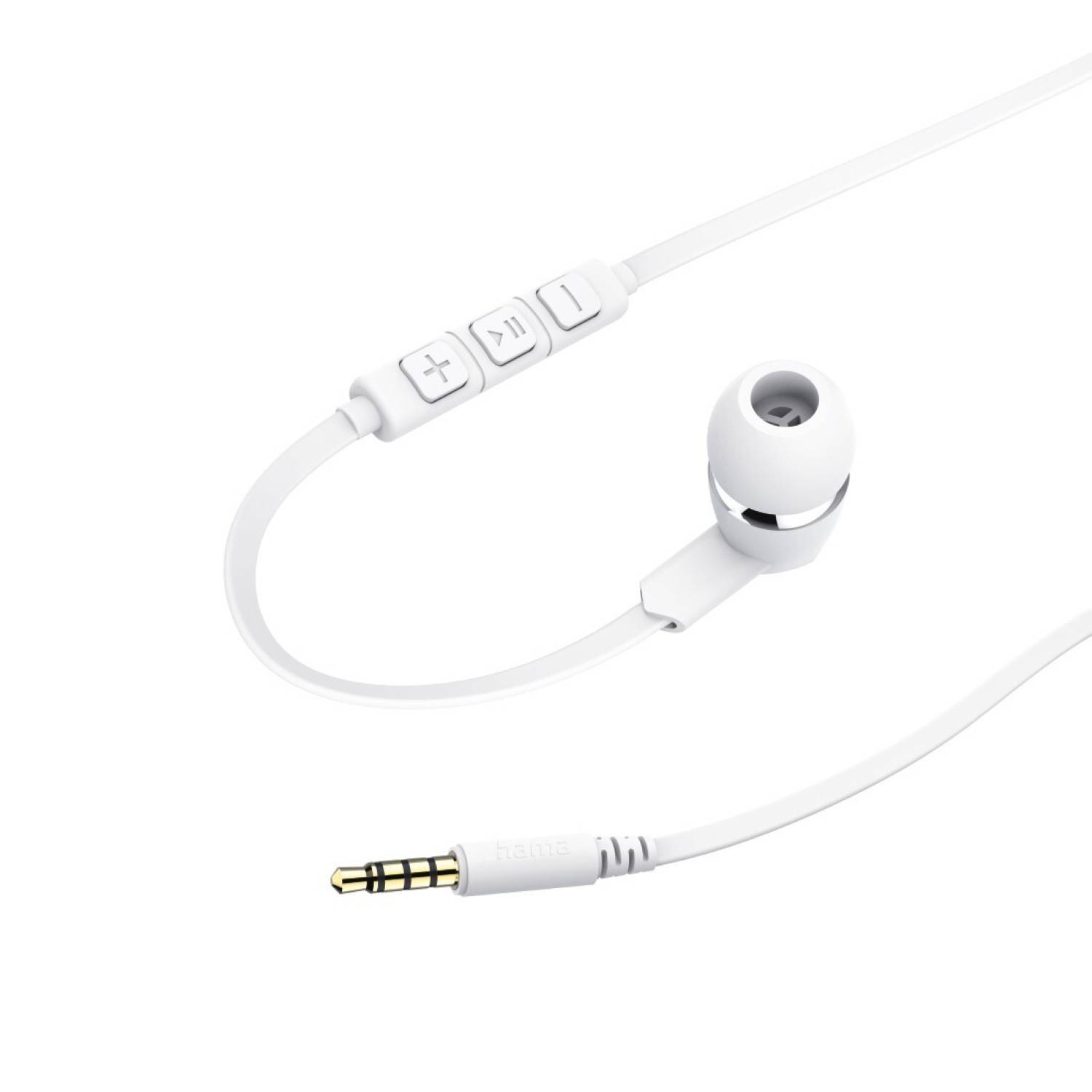 In-Ear-Headset JOY Flachbandkabel Weiß