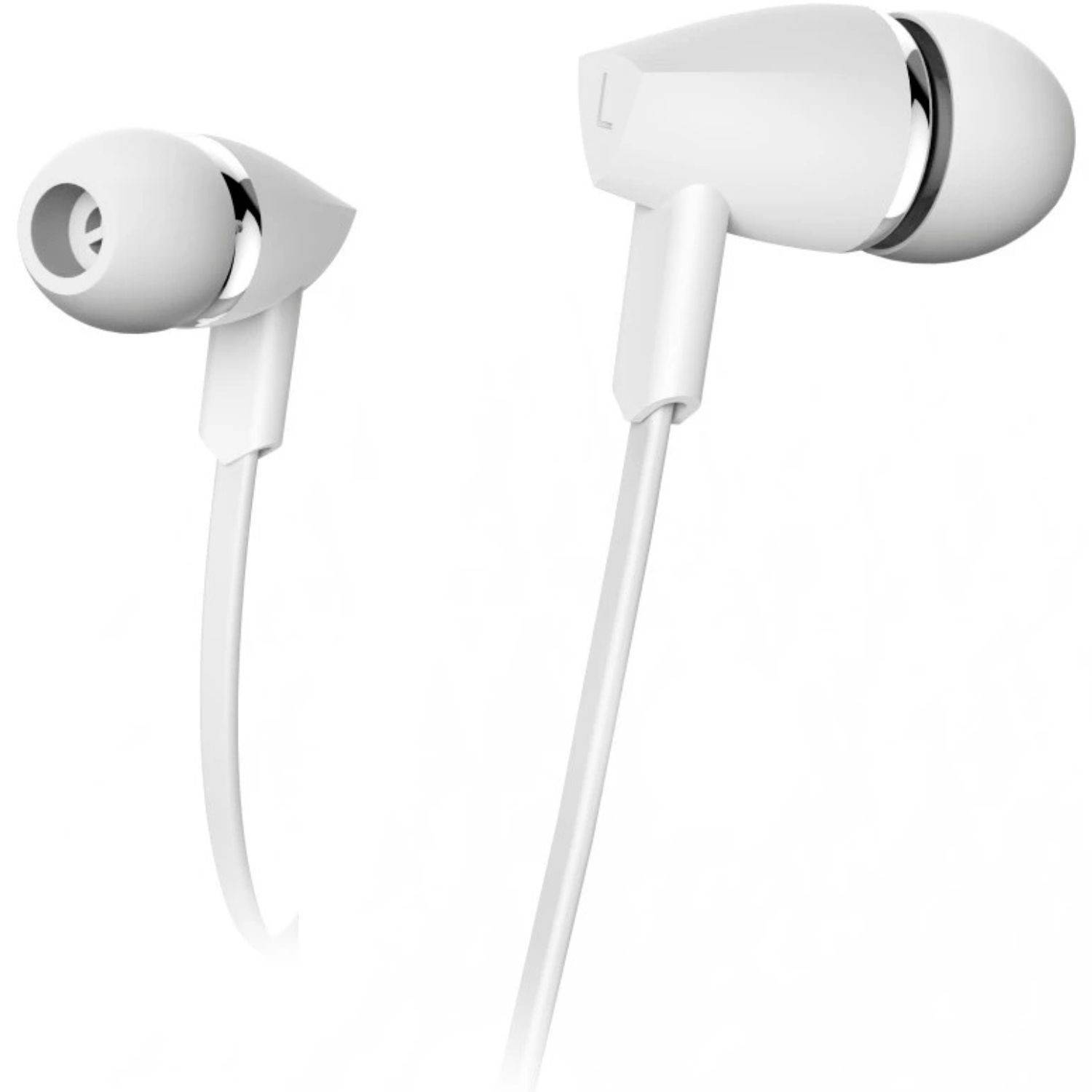 In-Ear-Headset JOY Flachbandkabel Weiß