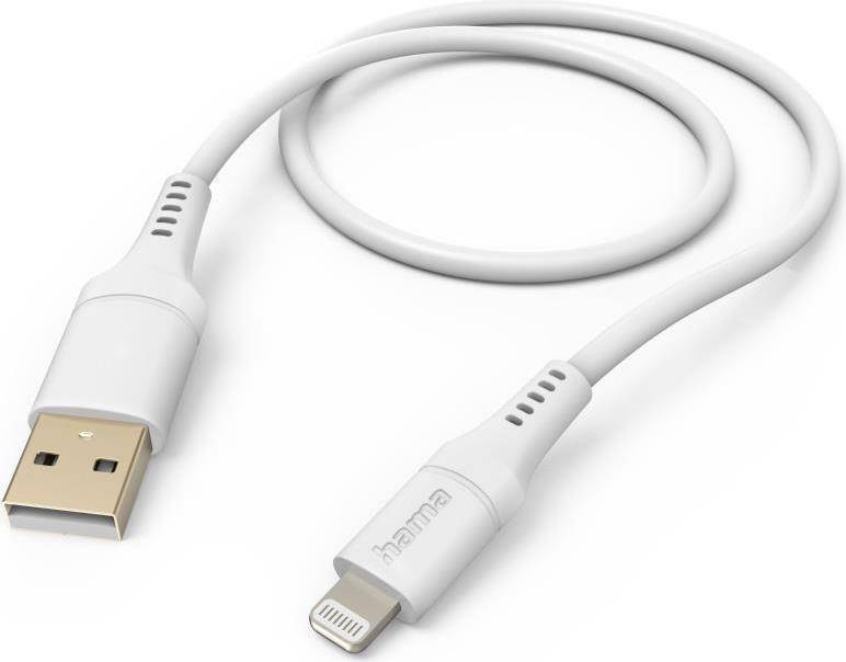 Hama USB A auf Lightning Kabel 1,5m Silikon MFI iPhone 14