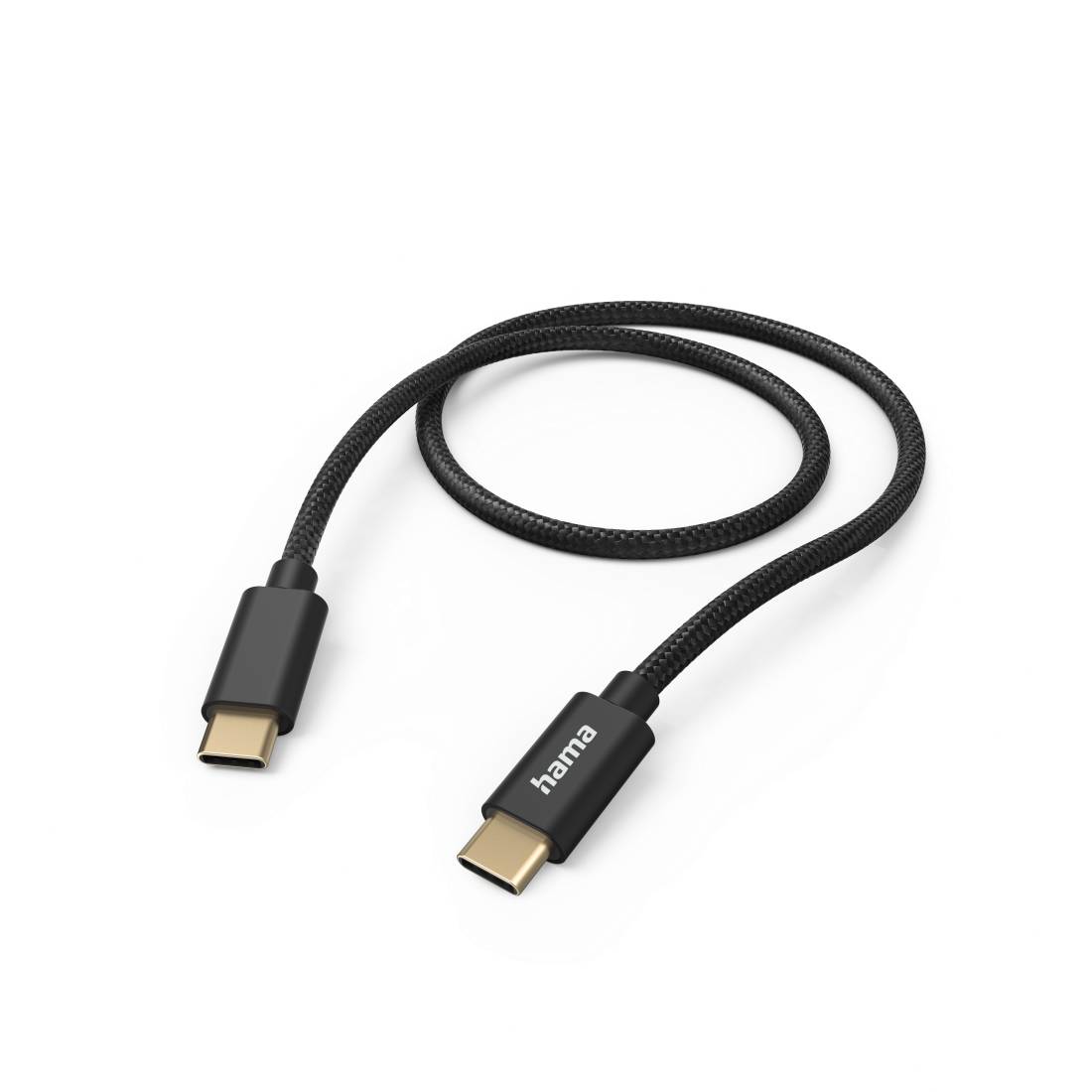 Hama Fabric - 1,5 m - USB C - USB C - USB 2.0 - 0,48 Gbit/s - Schwarz