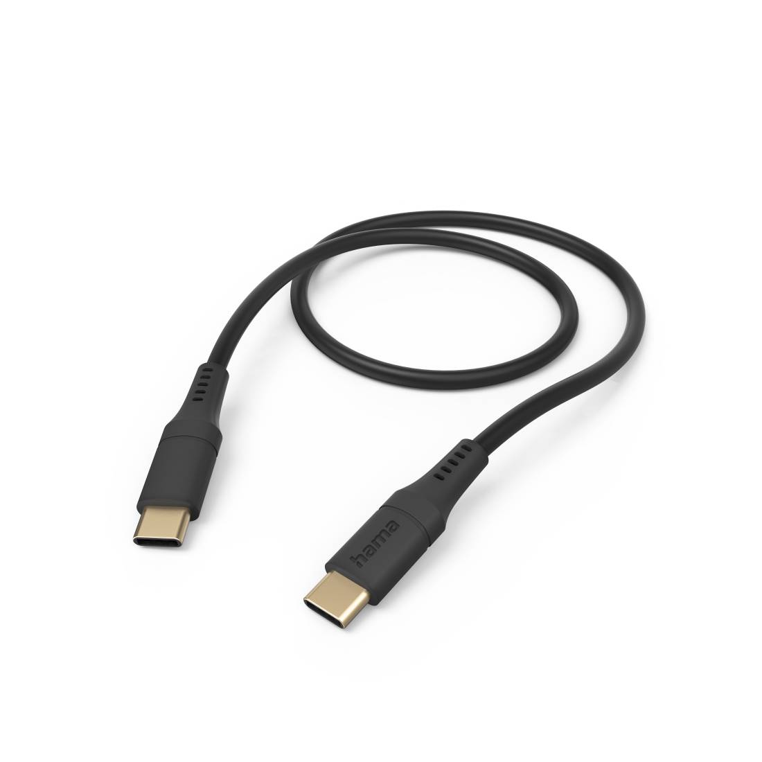 Hama Flexible - 1,5 m - USB C - USB C - USB 2.0 - 480 Mbit/s - Schwarz