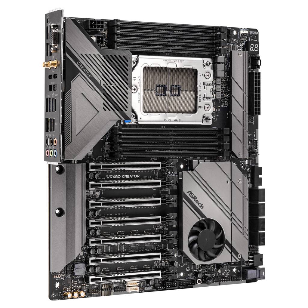 ASRock WRX80 Creator R2.0 - Motherboard - E-ATX - Socket sWRX8 - AMD WRX80 Chipsatz - USB 3.2 Gen 1, USB 3.2 Gen 2, USB4