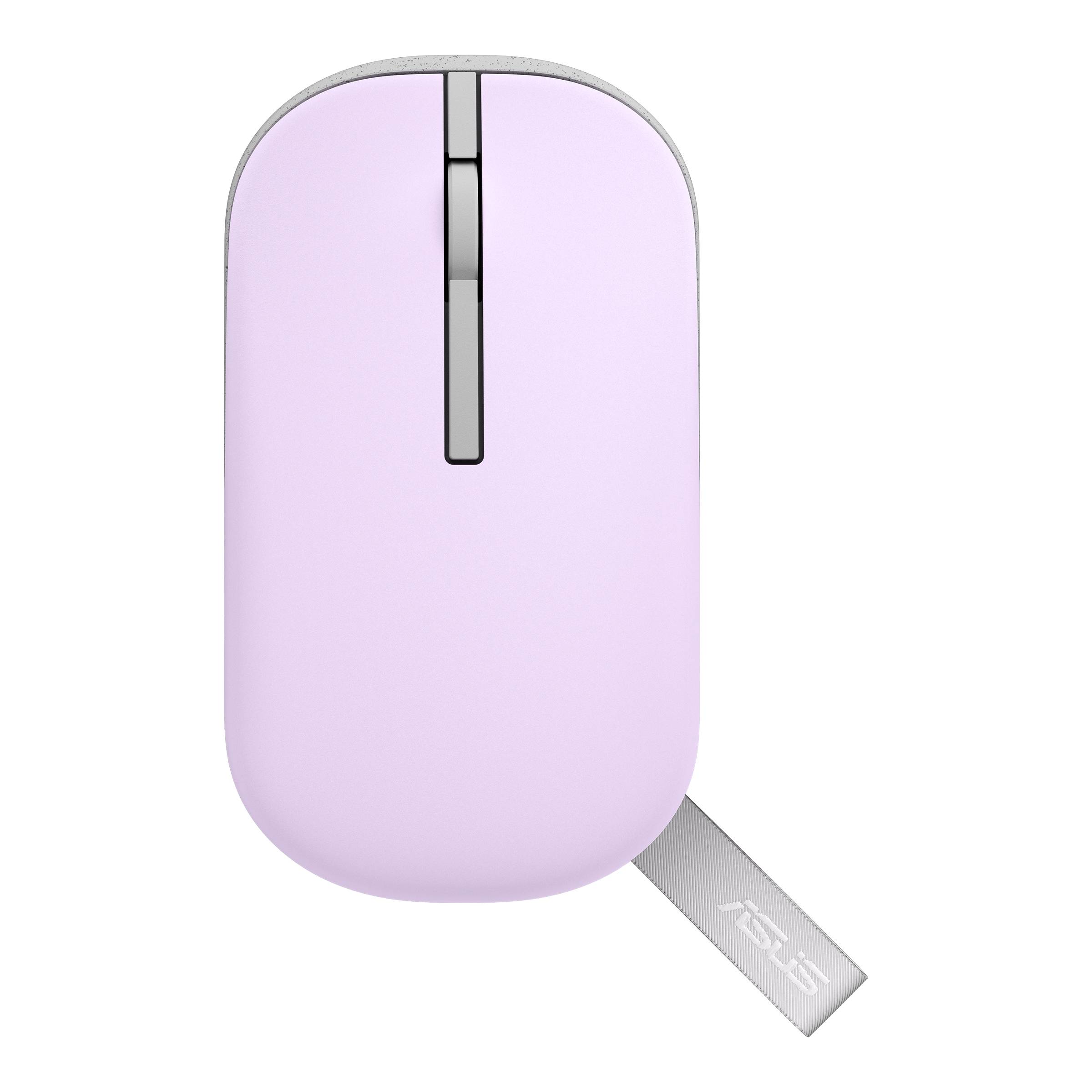 ASUS MD100 - Maus - rechts- und linkshändig - optisch - kabellos - 2.4 GHz, Bluetooth 5.0 LE - kabelloser Empfänger (USB)