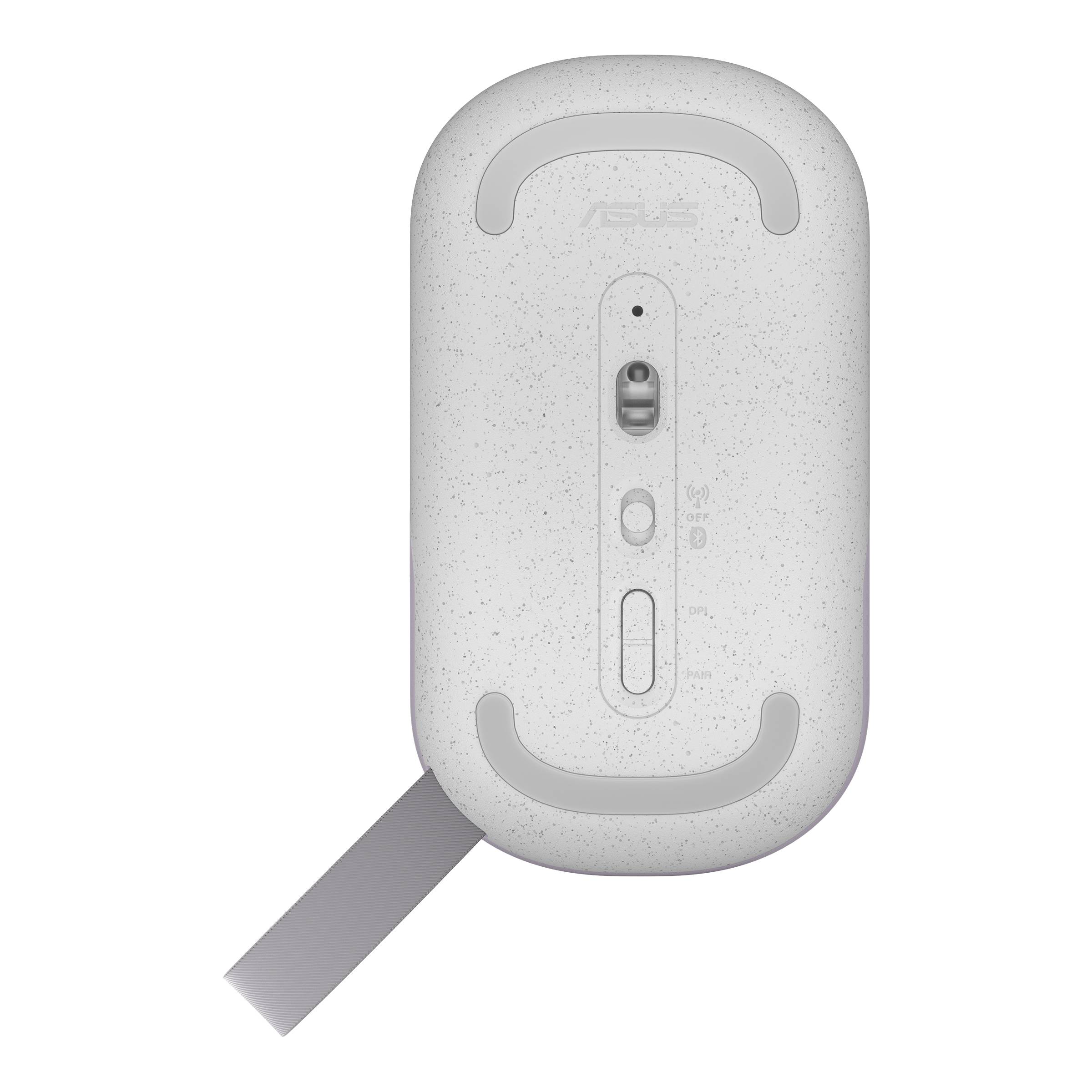 ASUS MD100 - Maus - rechts- und linkshändig - optisch - kabellos - 2.4 GHz, Bluetooth 5.0 LE - kabelloser Empfänger (USB)