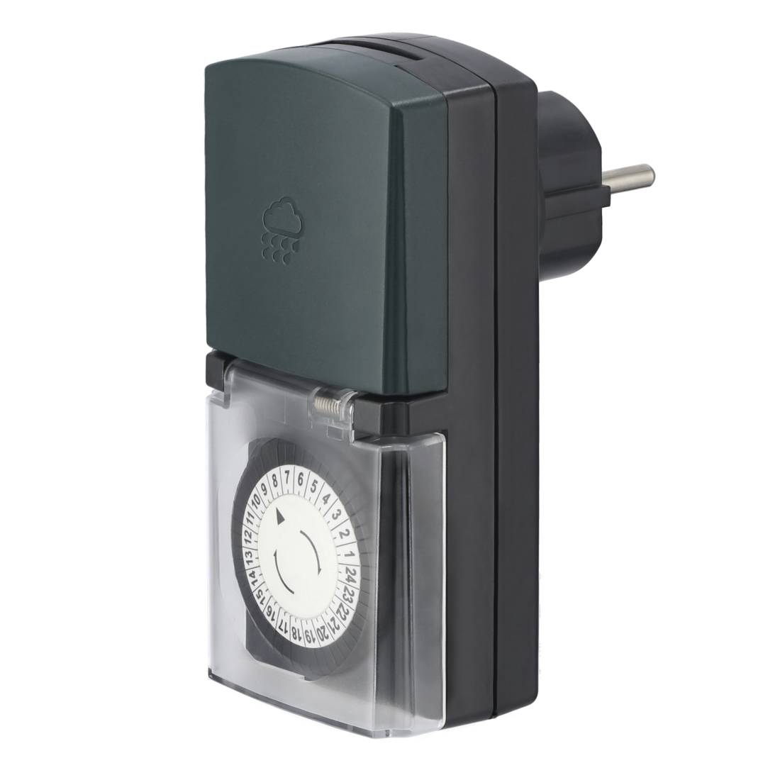 Hama Mini - Täglicher Timer - Schwarz - Grün - Analog - 30 min - IP44 - 16 A