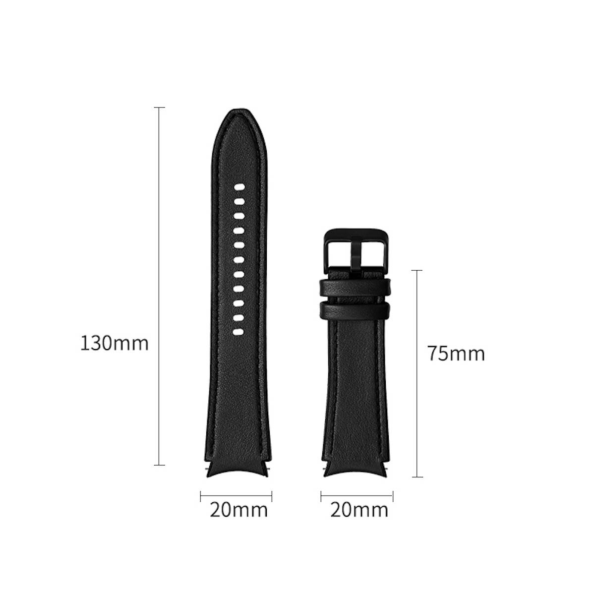Für Samsung Galaxy Watch FE 6 5 4 Normal Pro Classic Kunstleder Band