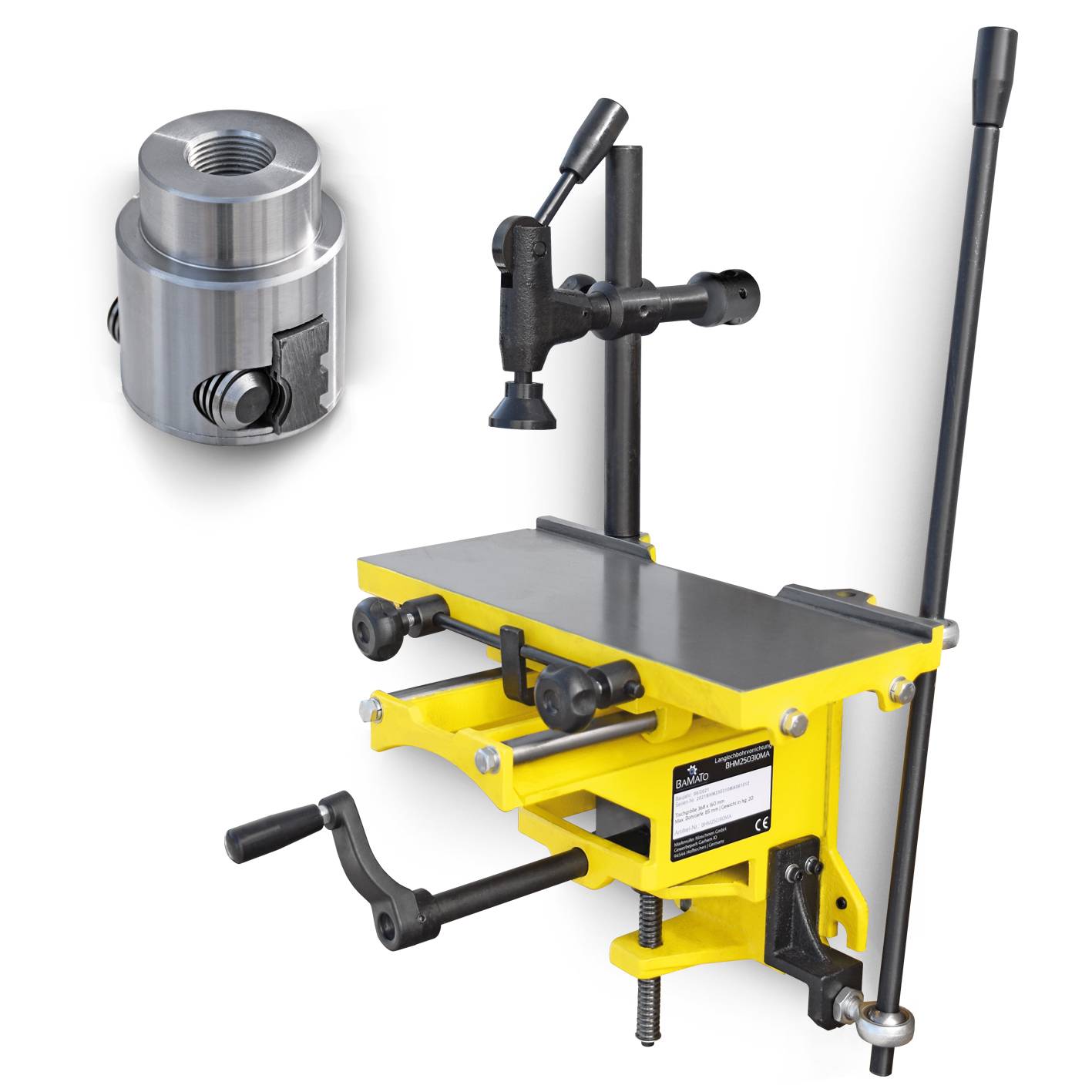 BAMATO Langlochbohrvorrichtung für BHM-250, BHM-250PRO, BHM-310 mit Westcott-Bohrfutter