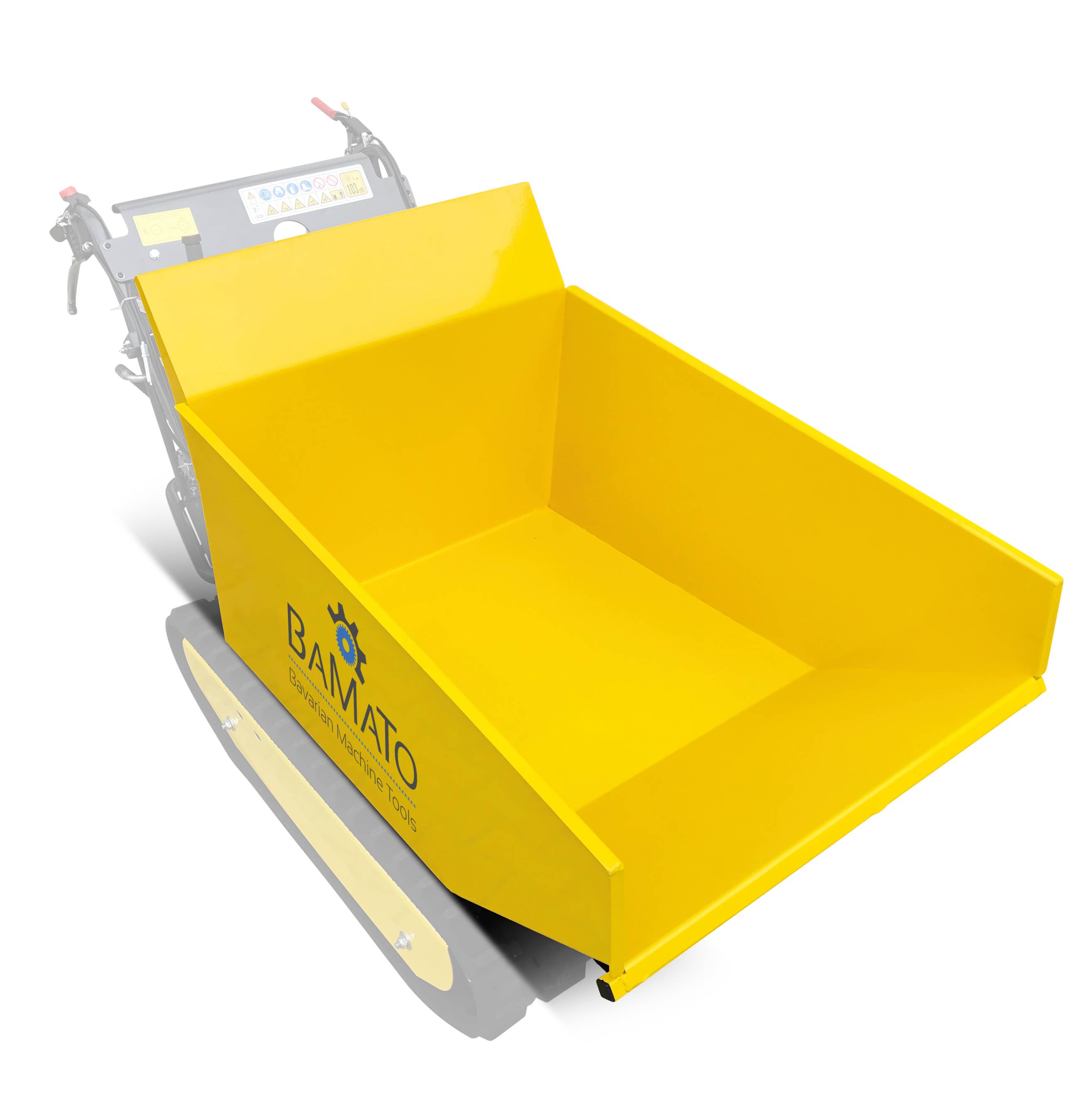 BAMATO gerade Schüttmulde für Raupendumper MTR-500H und MTR-500PRO