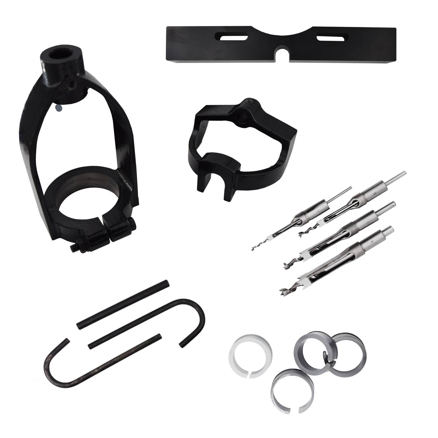 BAMATO Aufsatz für Stemmbohrer STM-65 inkl. 4x Stemmbohrer