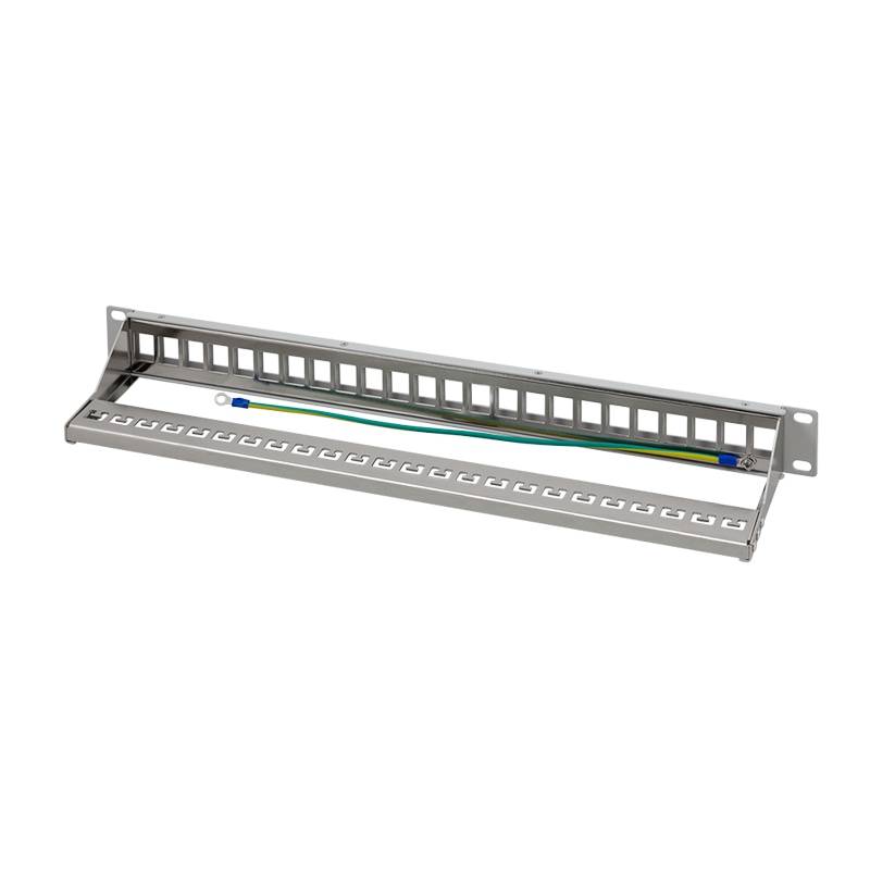LOGILINK Patchpanel NK4057, 19", 24 Keystone-Module, weiß
