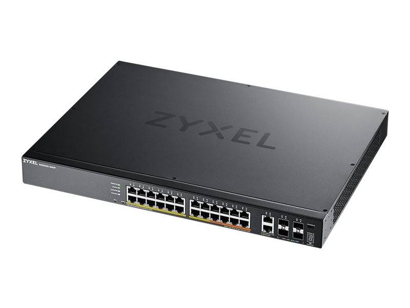 Zyxel XGS2220 Series XGS2220-30HP - Switch - 24-Port GbE L3 Access, NebulaFLEX Cloud, mit 6 10G Uplink - managed - 16 x