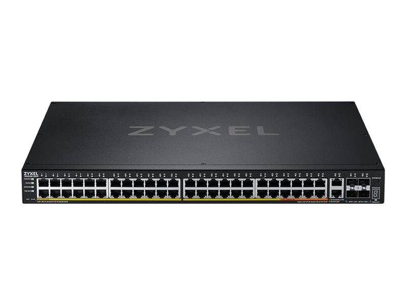 Zyxel XGS2220 Series XGS2220-54HP - Switch - 48 Port GbE L3 Access, NebulaFLEX Cloud, mit 6 10G Uplink - managed - 40 x