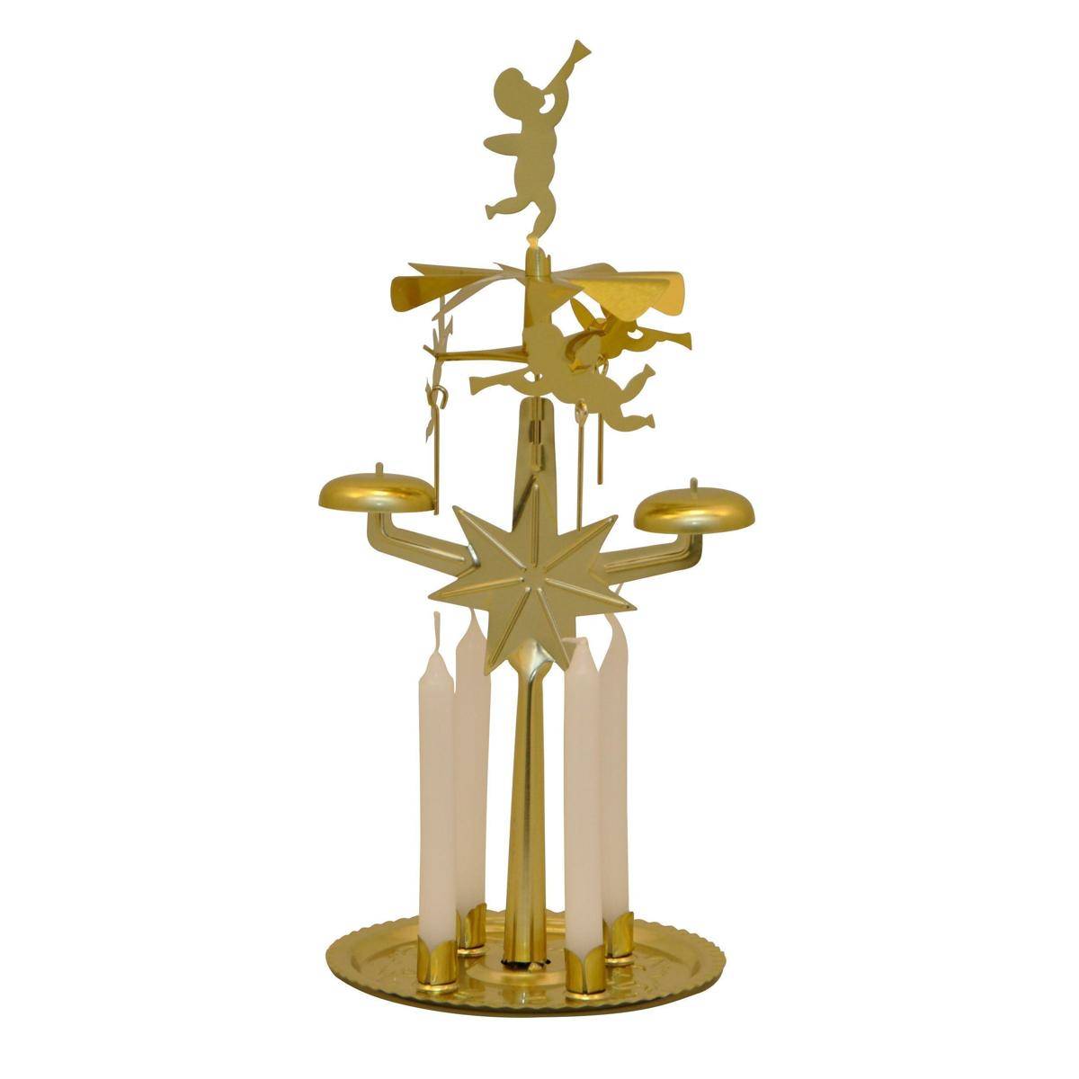 Lichter-Glocken-Spiel aus Metall, gold