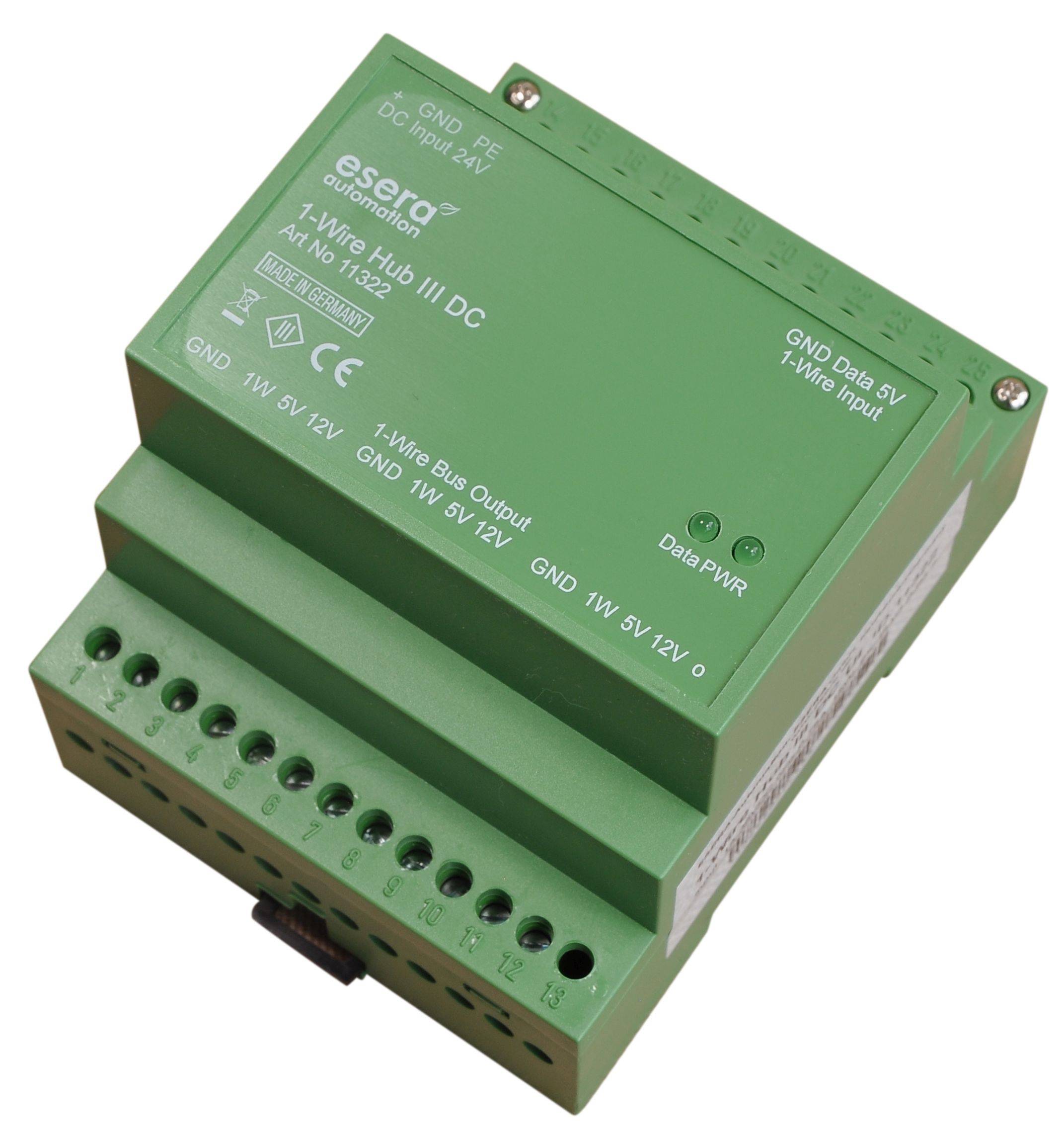 1-Wire Hub III DC, zentrale Stromversorgung