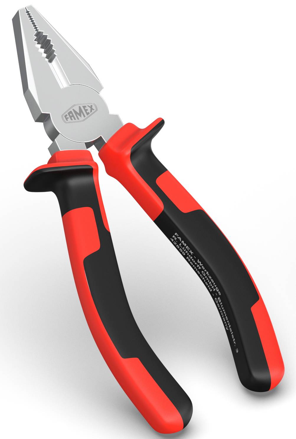 FAMEX 3043 Kombizange - mit zusätzlich induktiv gehärteten Schneiden - 160mm