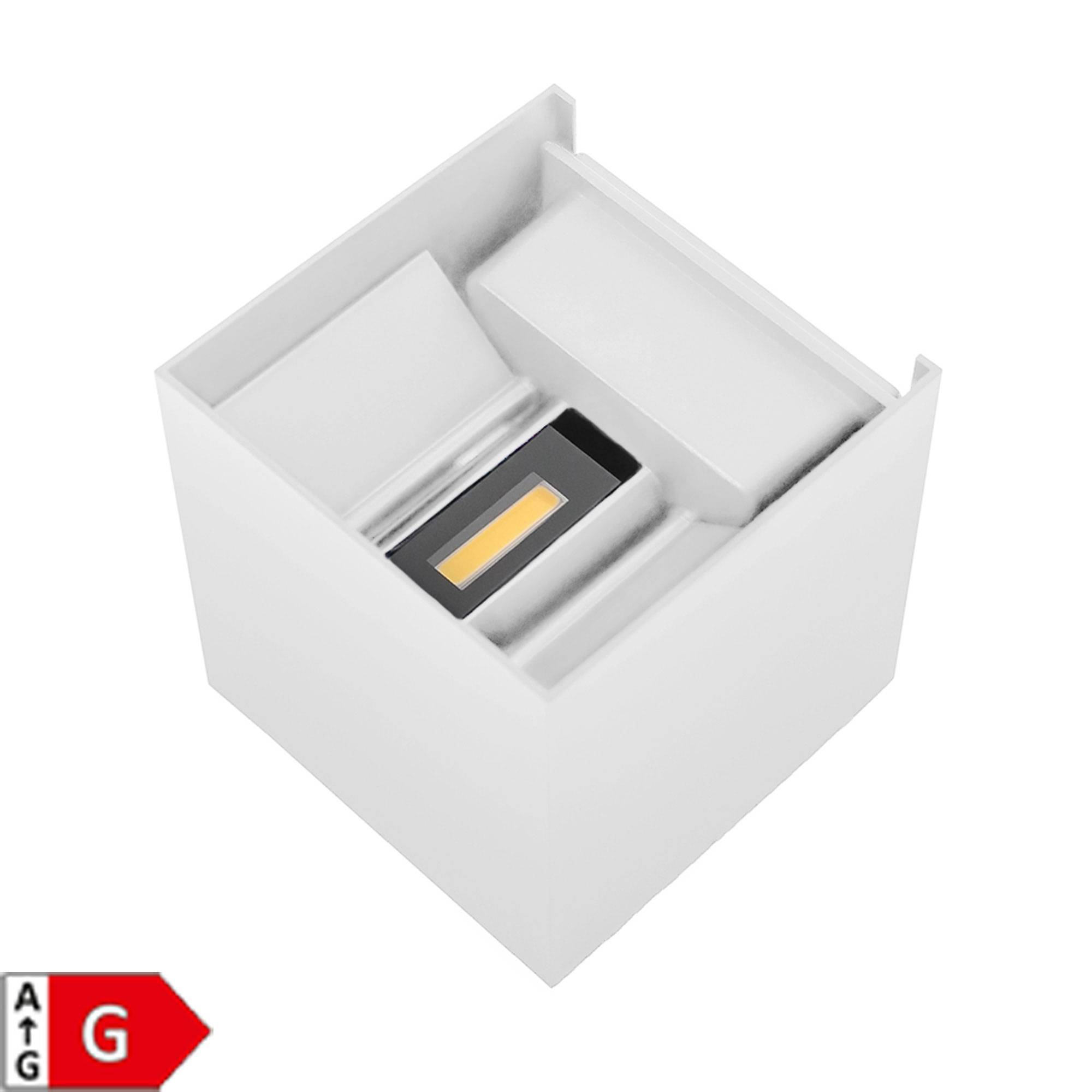 PremiumX Wandleuchte LWS7W LED Weiß 7W 475 LM Wandlampe Leuchte Lampe Innen Außen IP65