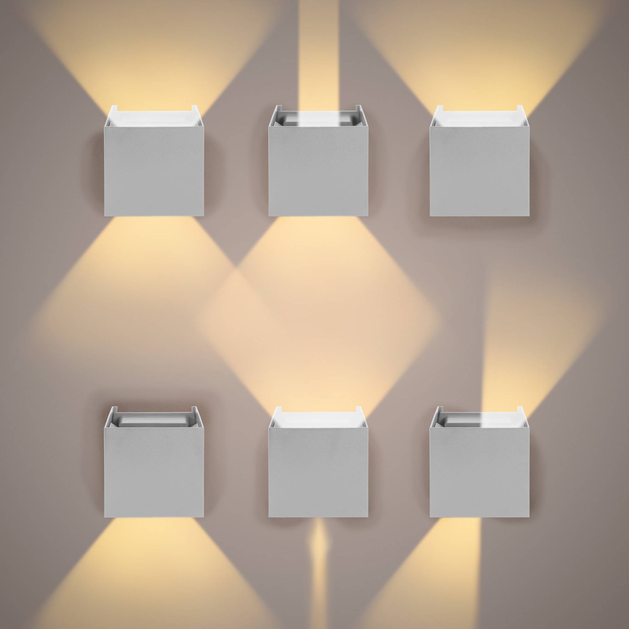 PremiumX Wandleuchte LWS12WS LED Weiß 12W 820 LM Bewegungsmelder Wandlampe Leuchte Lampe Innen Außen IP65