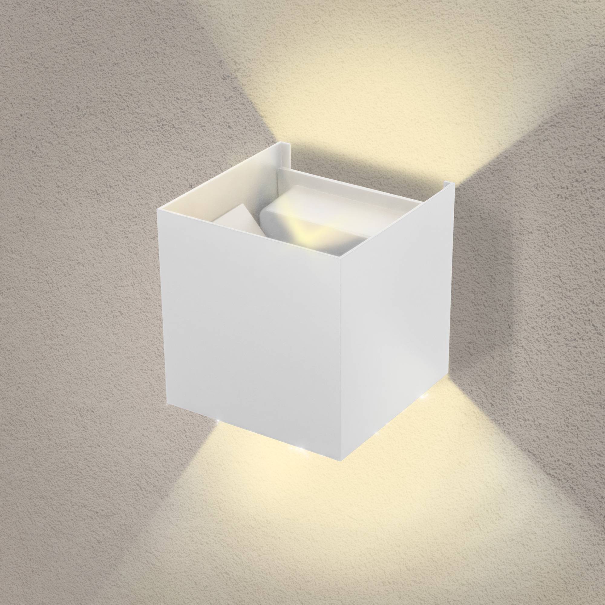 PremiumX Wandleuchte LWS7W LED Weiß 7W 475 LM Wandlampe Leuchte Lampe Innen Außen IP65