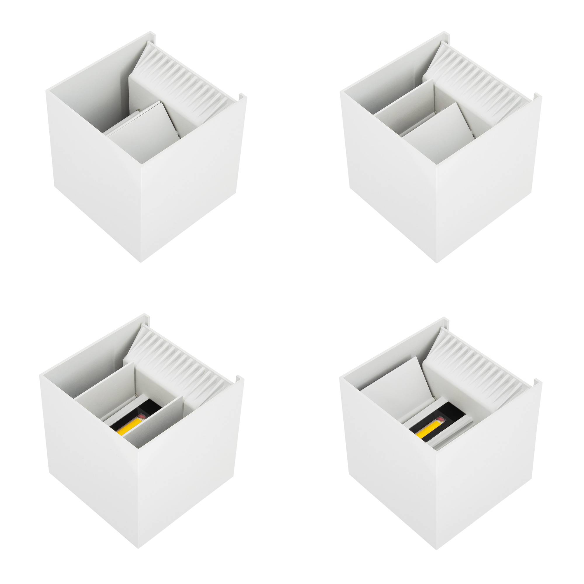 PremiumX Wandleuchte LWS20W LED Weiß 20W 1420 LM Wandlampe Leuchte Lampe Innen Außen IP65