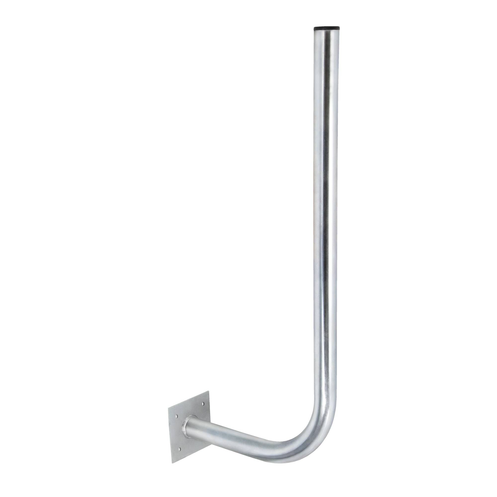 PremiumX 30cm Wandhalter 70cm Mast Stahl verzinkt Ø 38mm Wand-Halterung extra lang