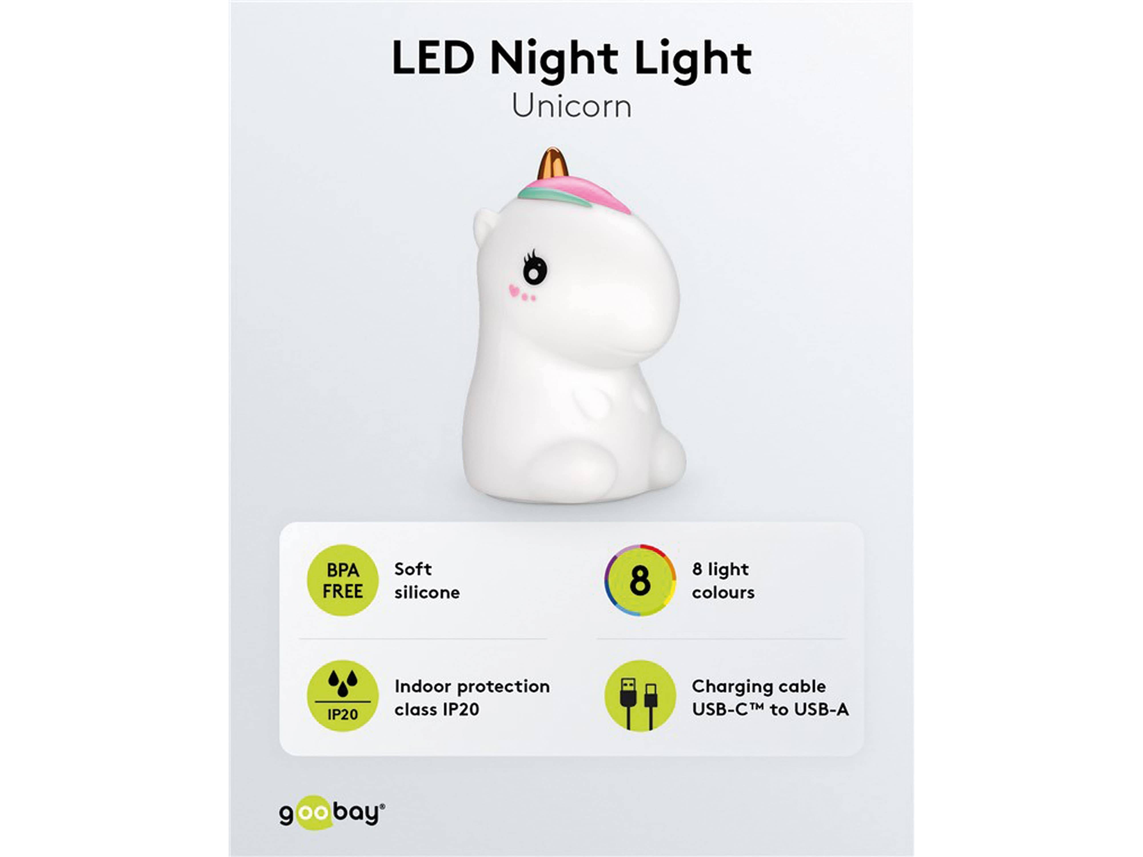 GOOBAY LED-Nachtlicht "Einhorn"