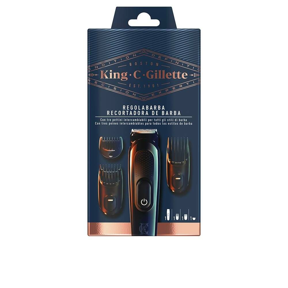 GILLETTE KING beard trimmer + 3 combs
