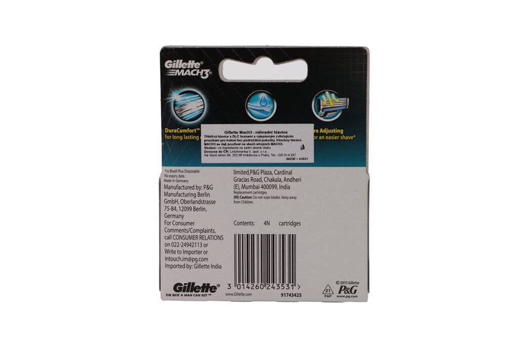 Gillette Mach 3 Einwegrasierer 4 Stück M