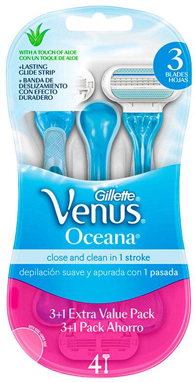 Gillette Venus Oceana Rasiermesser 4 Einheiten