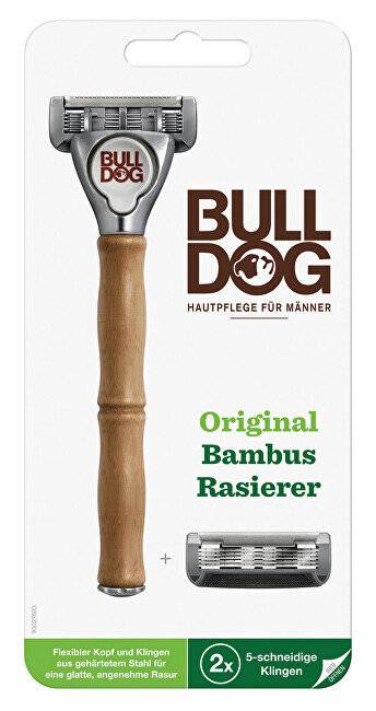 Bulldog Rasierer, Original Bambus + 2 Klingen, 1 St