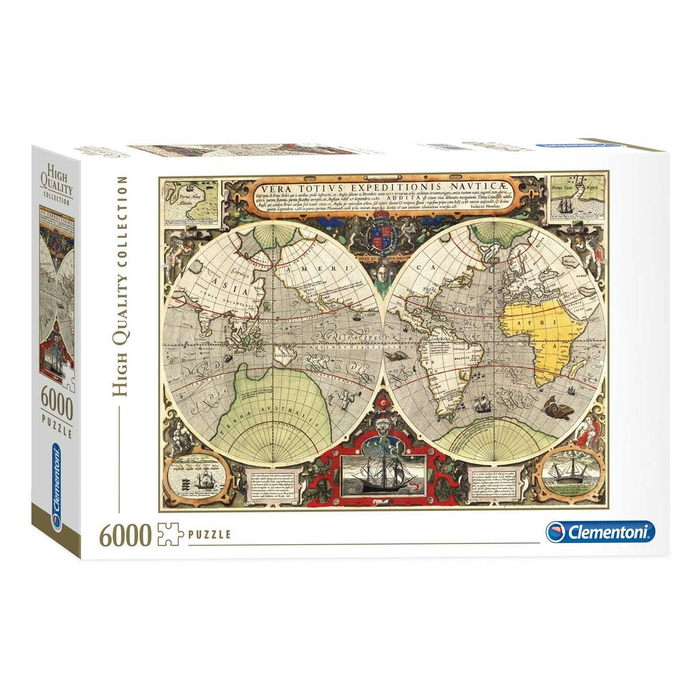 Clementoni 36526 - Antike See-Karte - 6000 Teile Puzzle - High Quality Collection