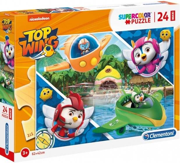 Clementoni 28514 - Top Wing - 24 Teile Maxi Puzzle - Supercolor