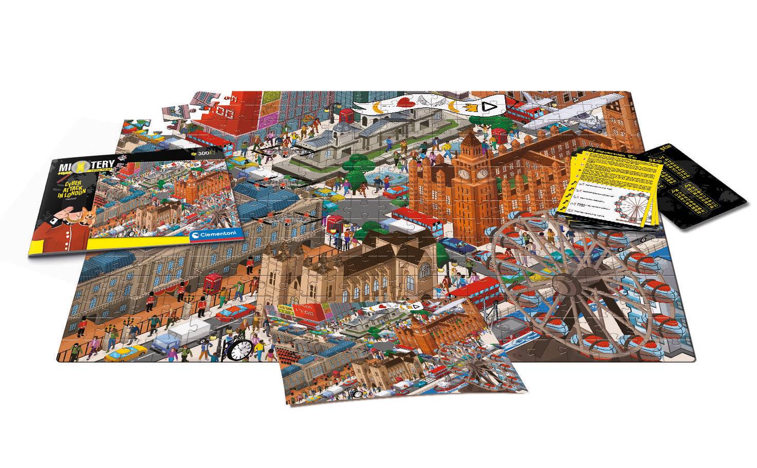 Clementoni Mystery Puzzle Hacker in London, 300Stück.