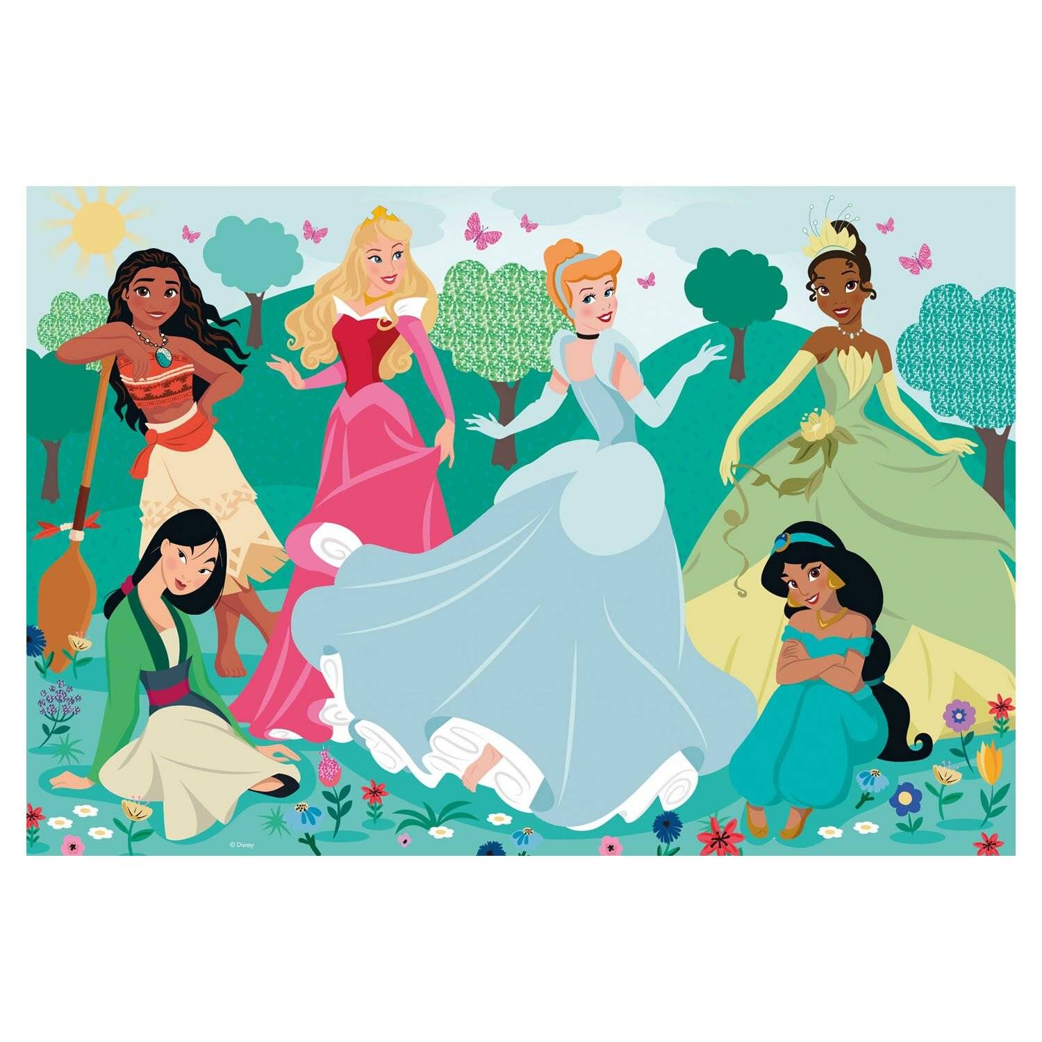 Clementoni Maxi-Puzzle Disney Princess, 104 Teile.